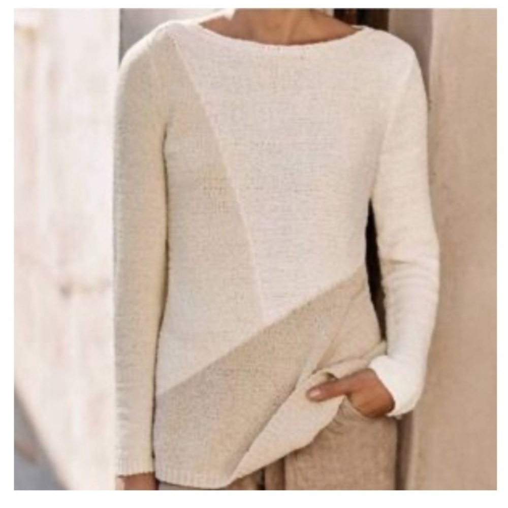 J.Jill Pure Jill Knit Cozy Colorblock Sweater
